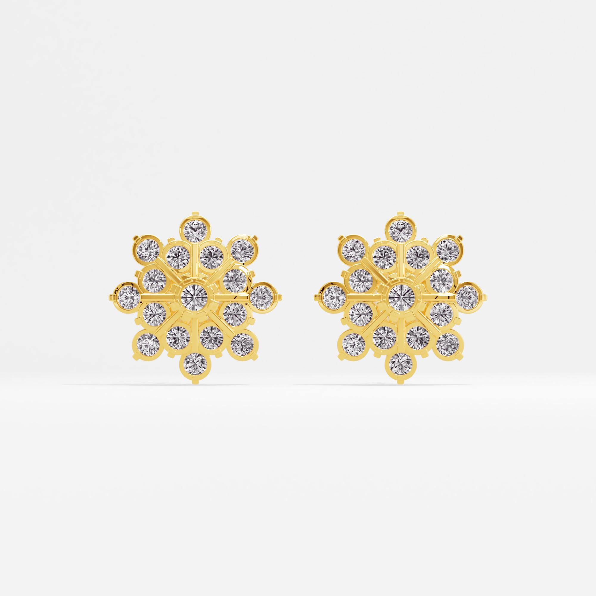 Charming Grace Cluster Stud Earrings