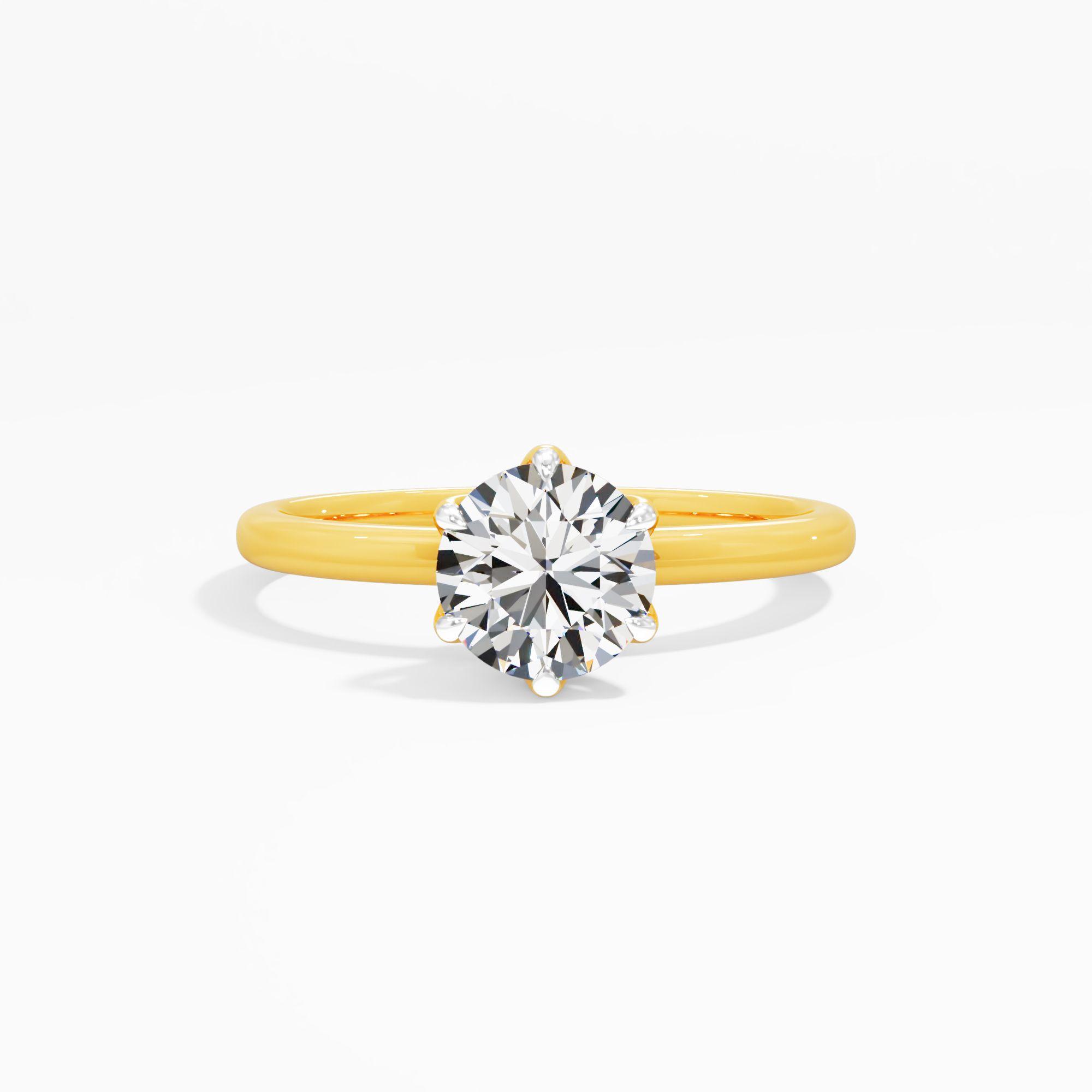 Swan Echo Solitaire Engagement Ring