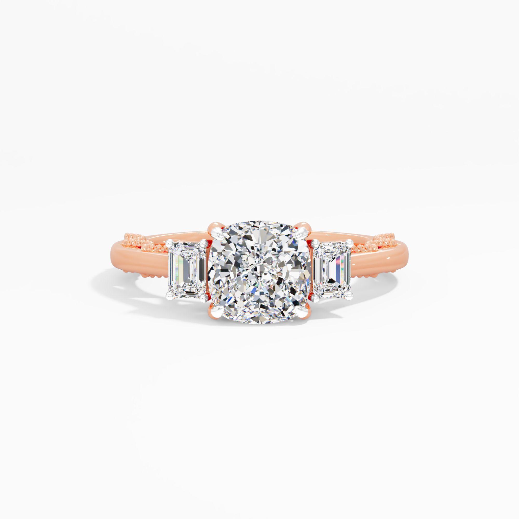 Cherrydrop Beam 3 Stone Engagement Ring