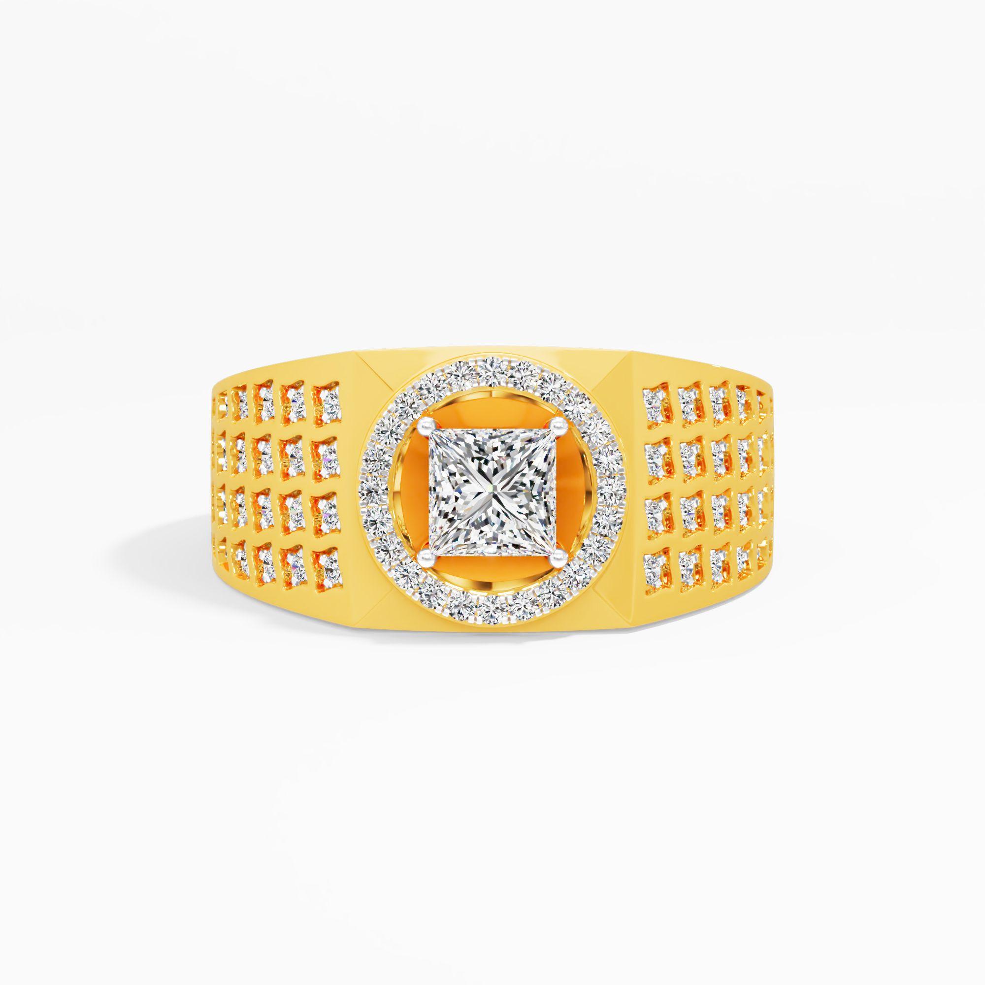 Celestial Lattice Crown Ring