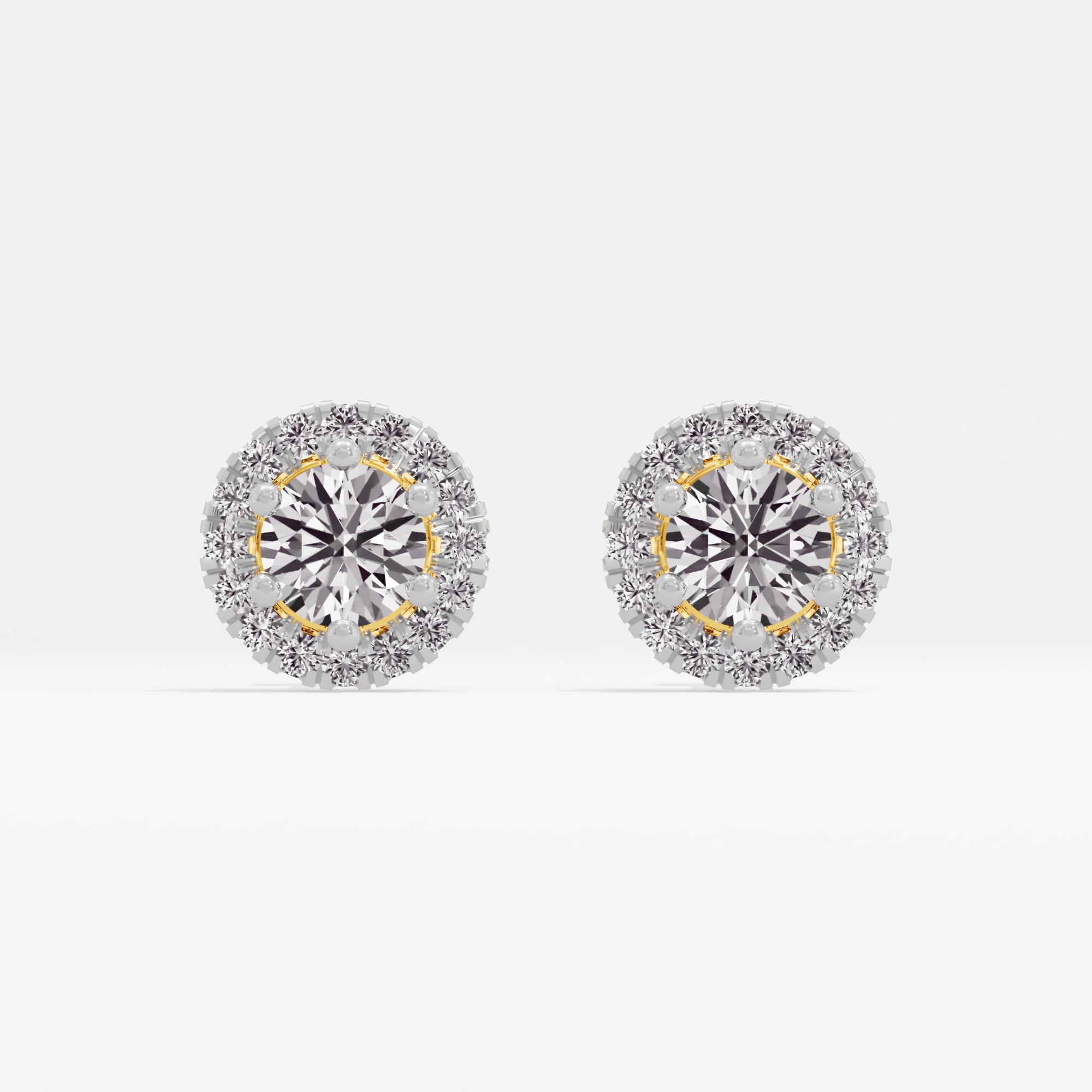 Radiating Bliss Halo Stud Earrings