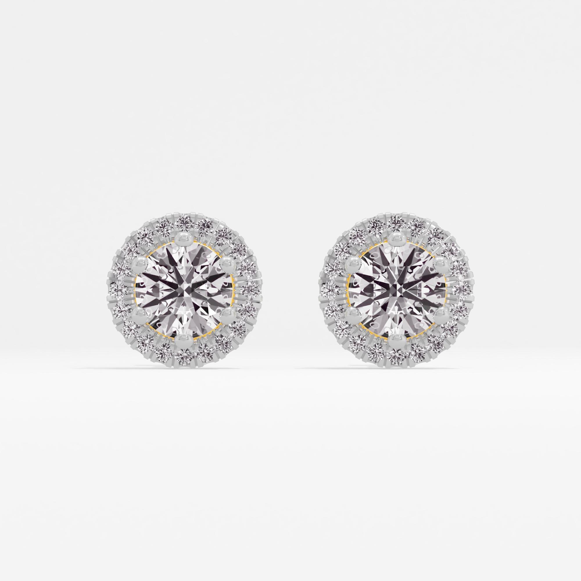 Regal Beauty Halo Stud Earrings