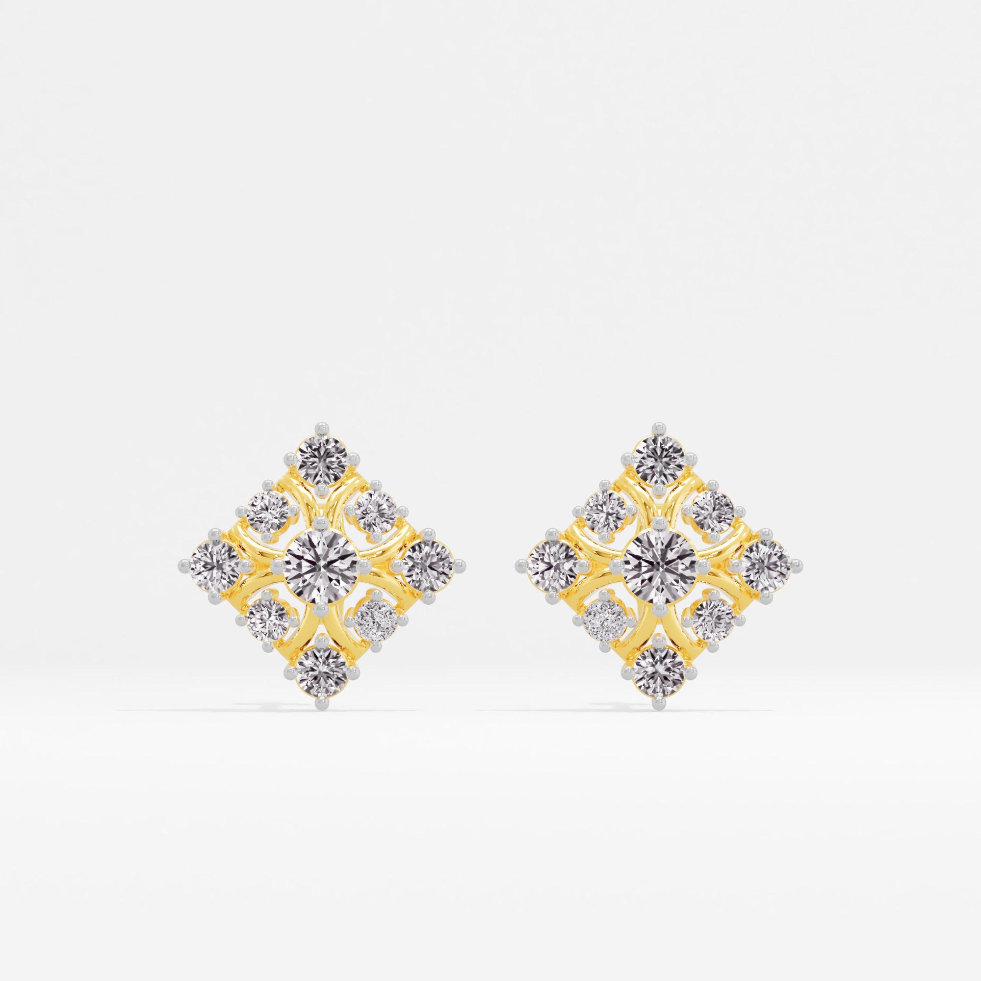 Celestial Wink Cluster Stud Earrings