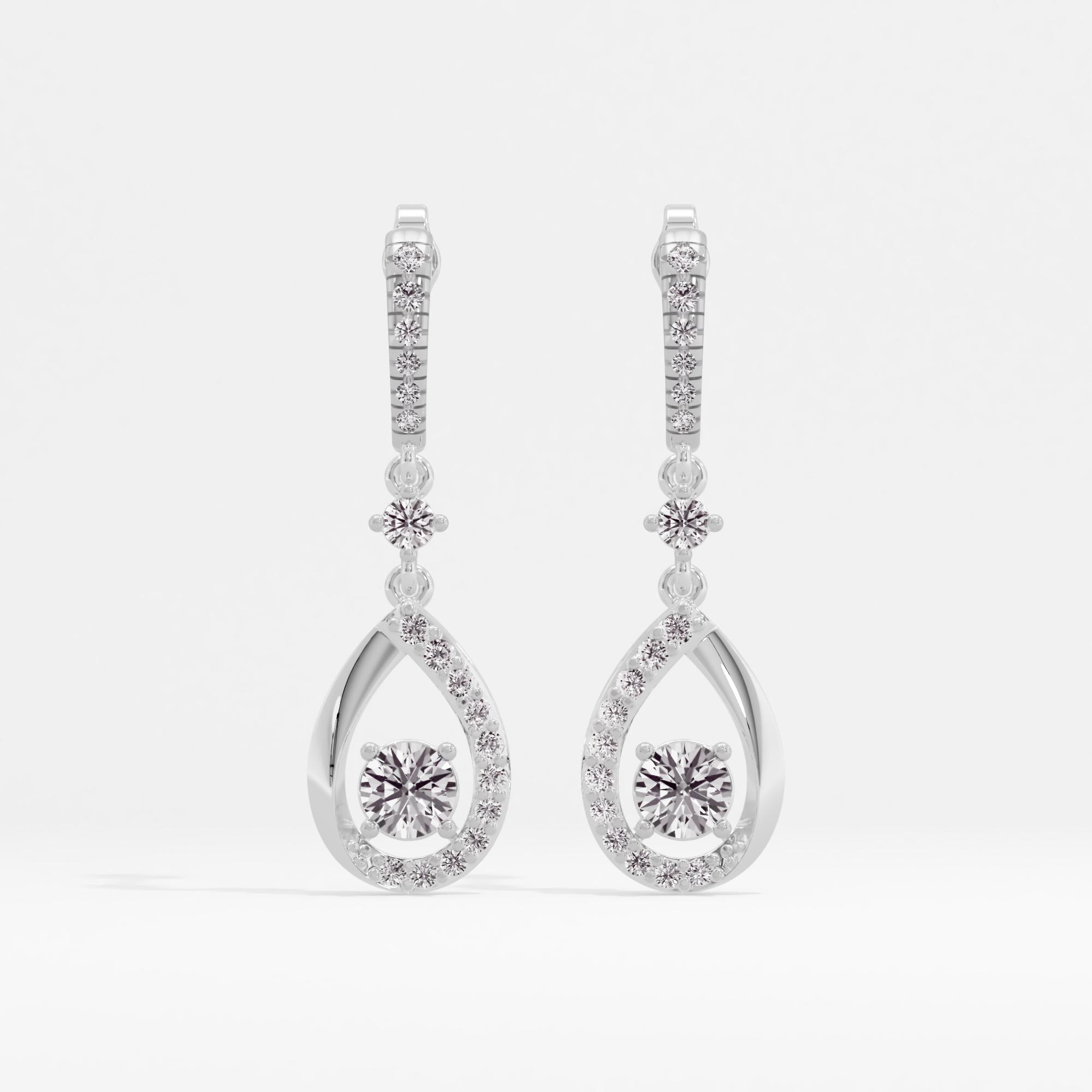 Anastasia Bell Solitaire Drop Earrings