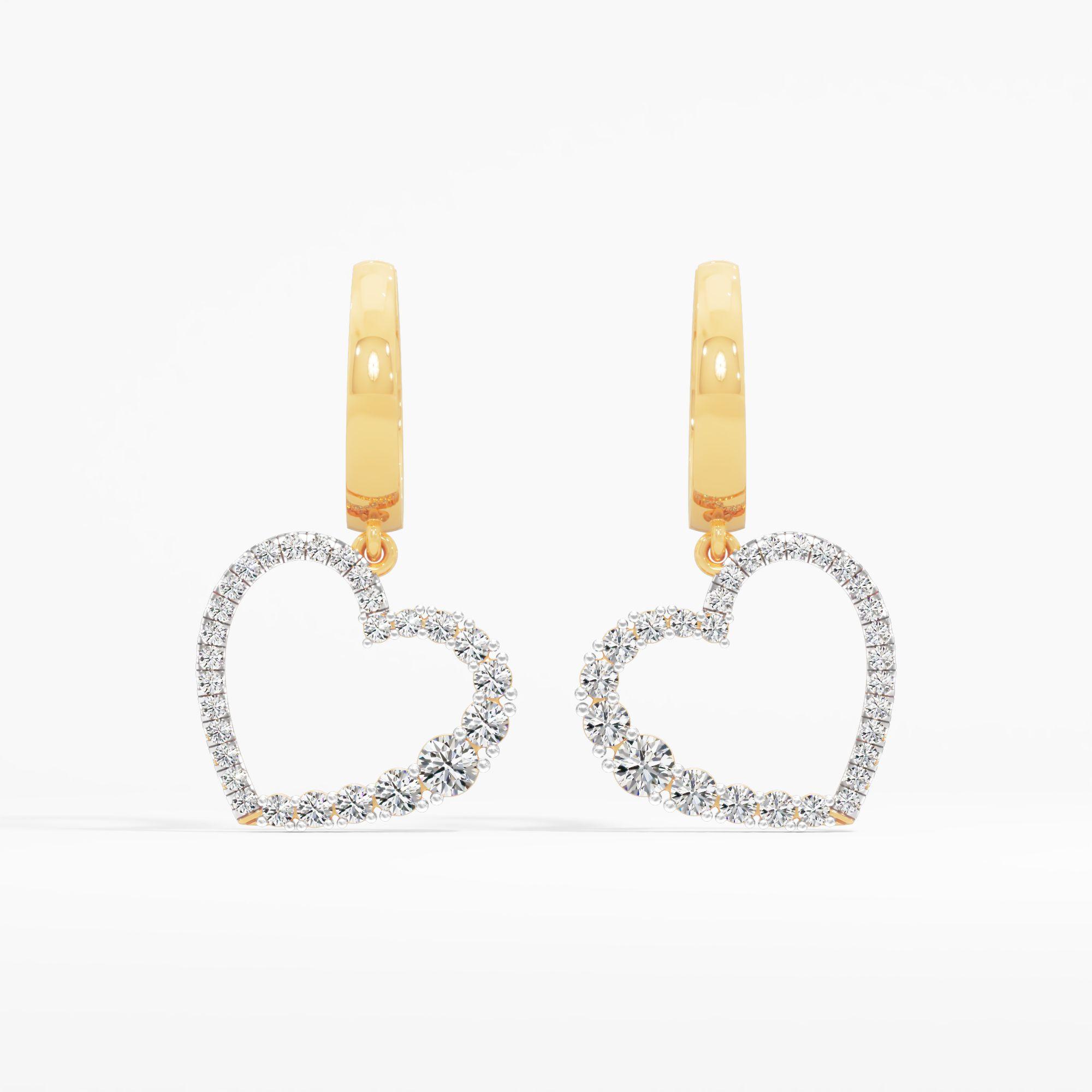 Fairy Tale Heart Drop Earrings