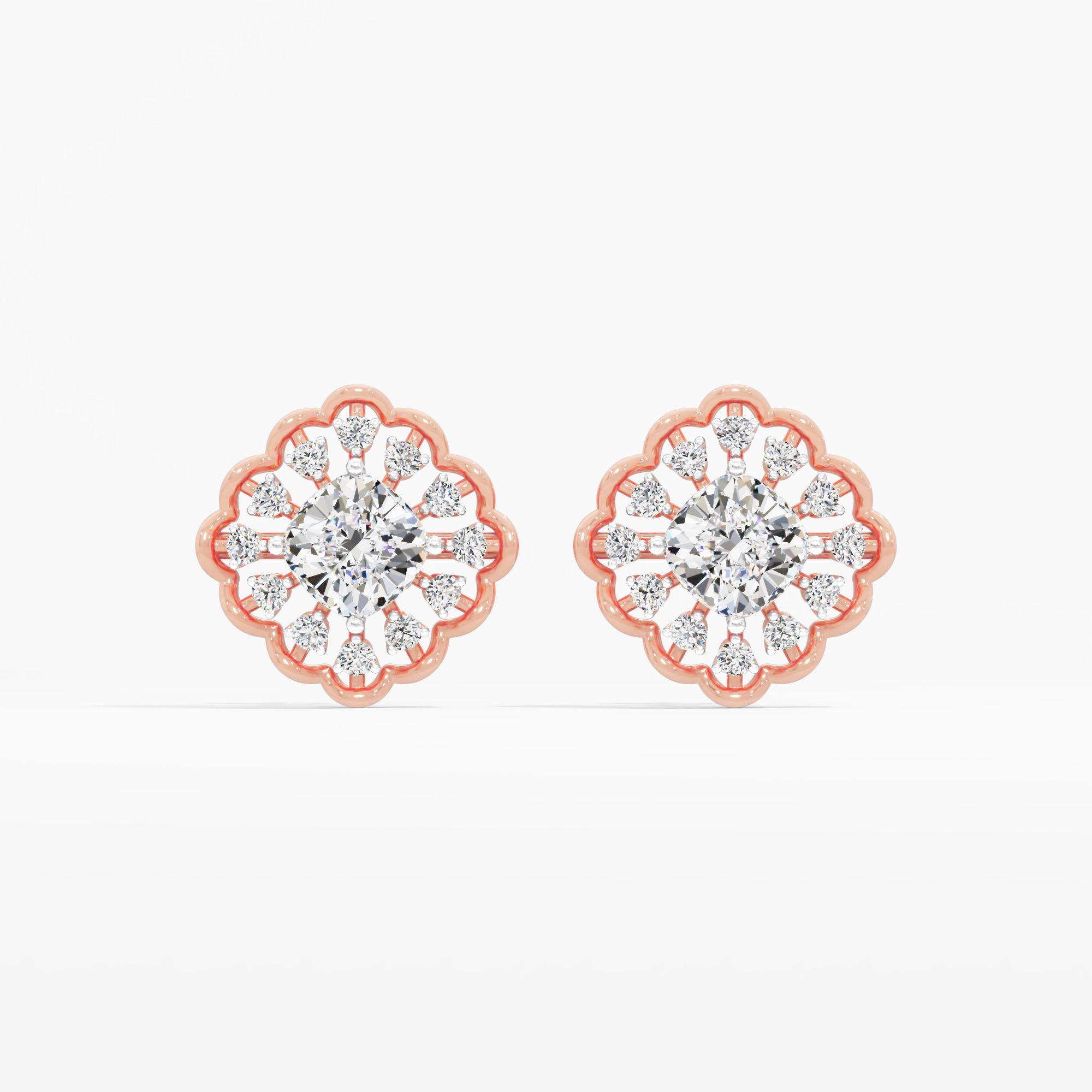 Refined Luxury Solitaire Stud Earrings
