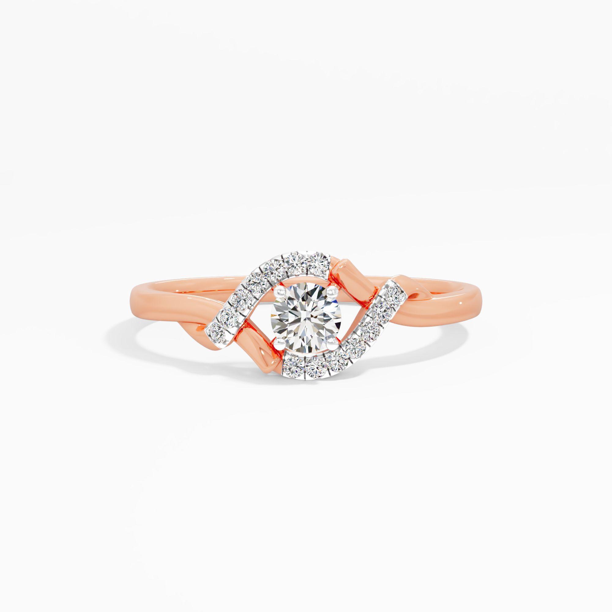 Curved Radiance Solitaire Ring