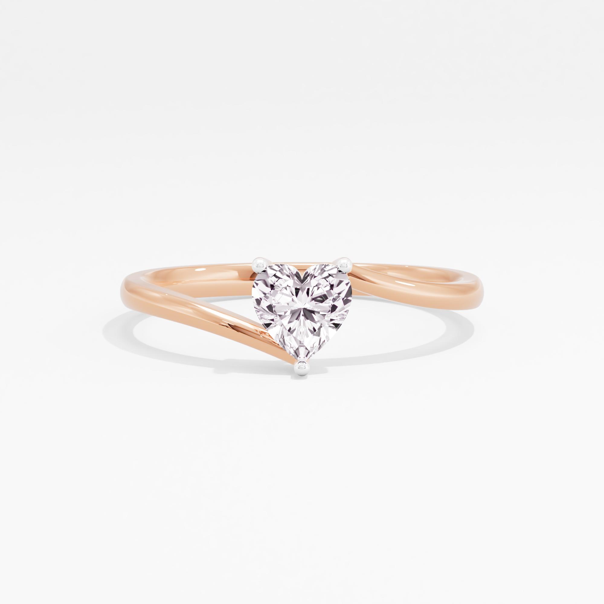Endless Devotion Solitaire Heart Ring