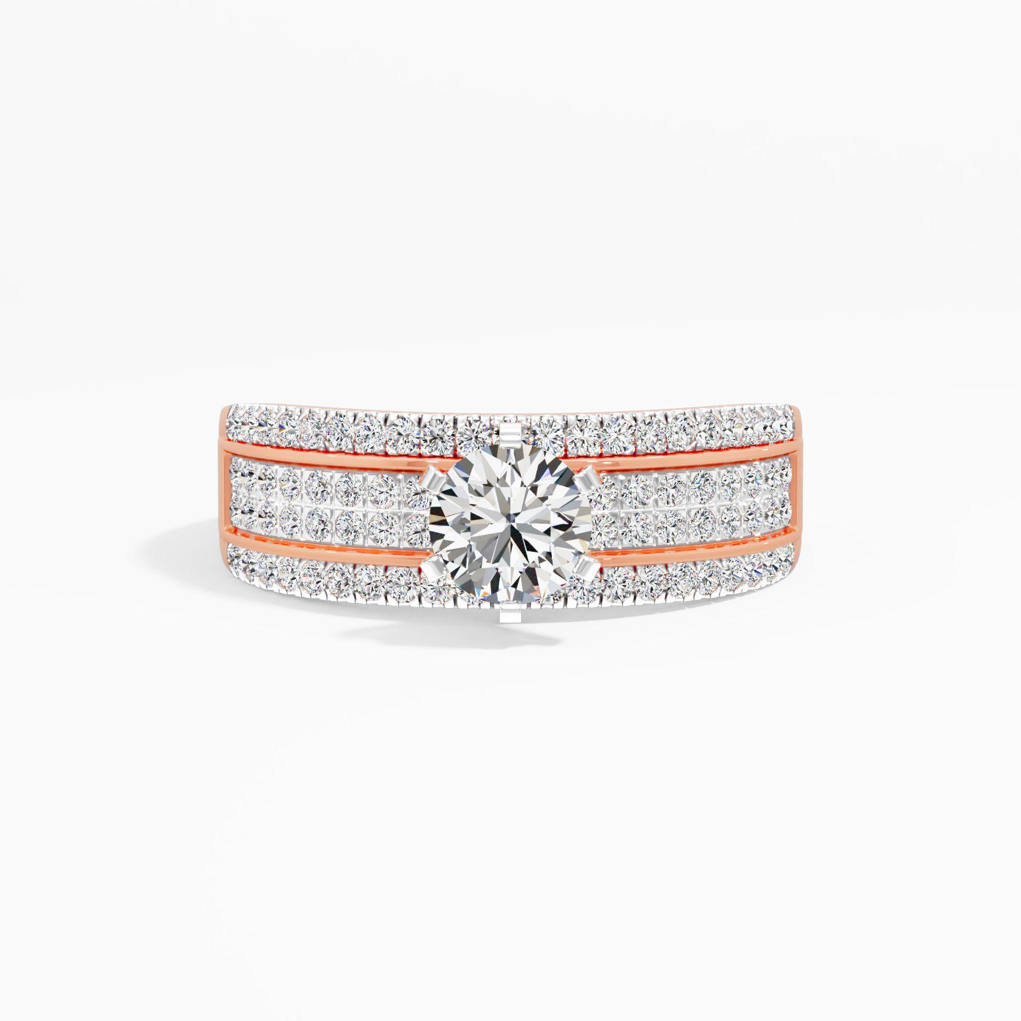 Graceful Vivian Solitaire Ring