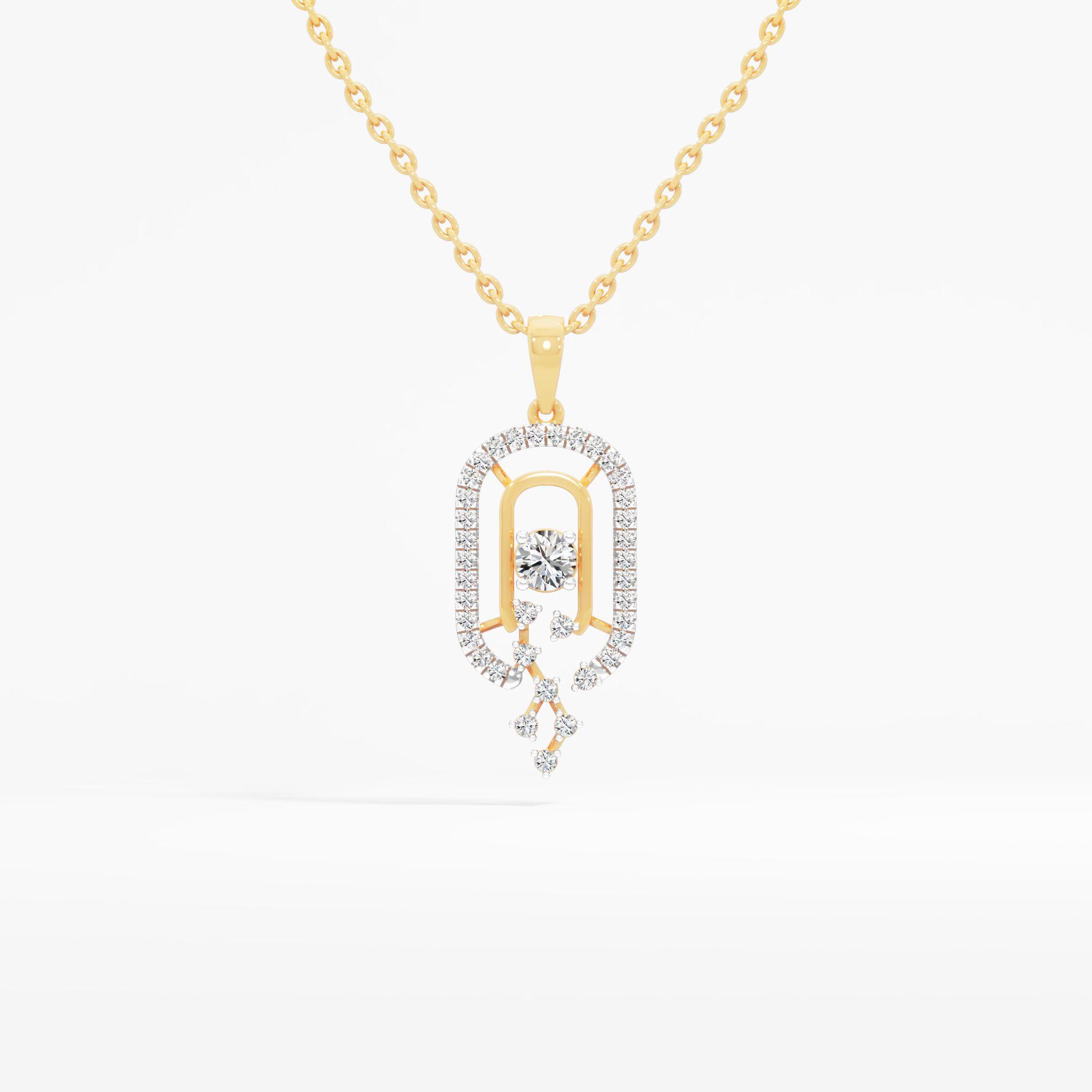 Astral Scatter Solitaire Pendant