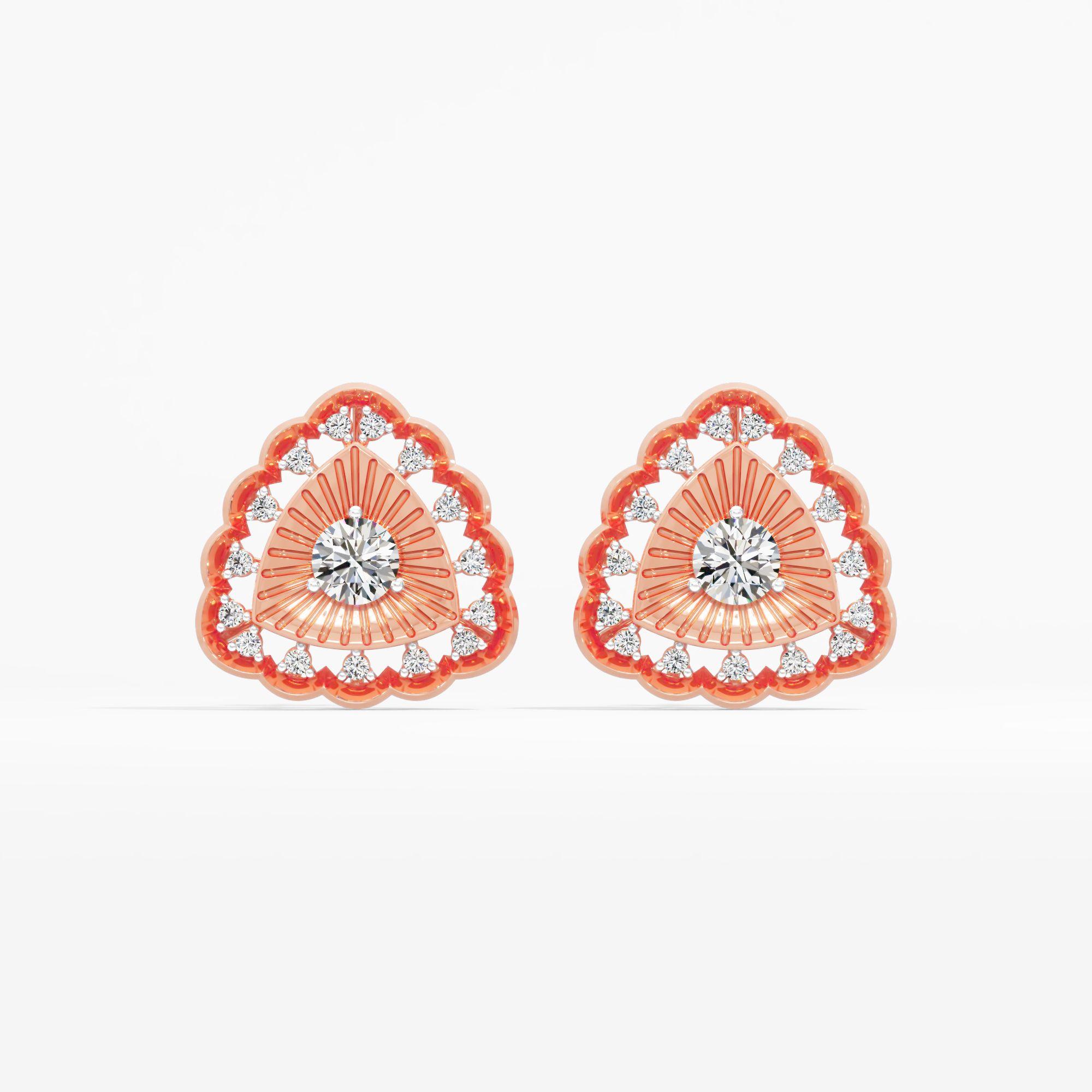 Shereen Glimmer Solitaire Stud Earrings