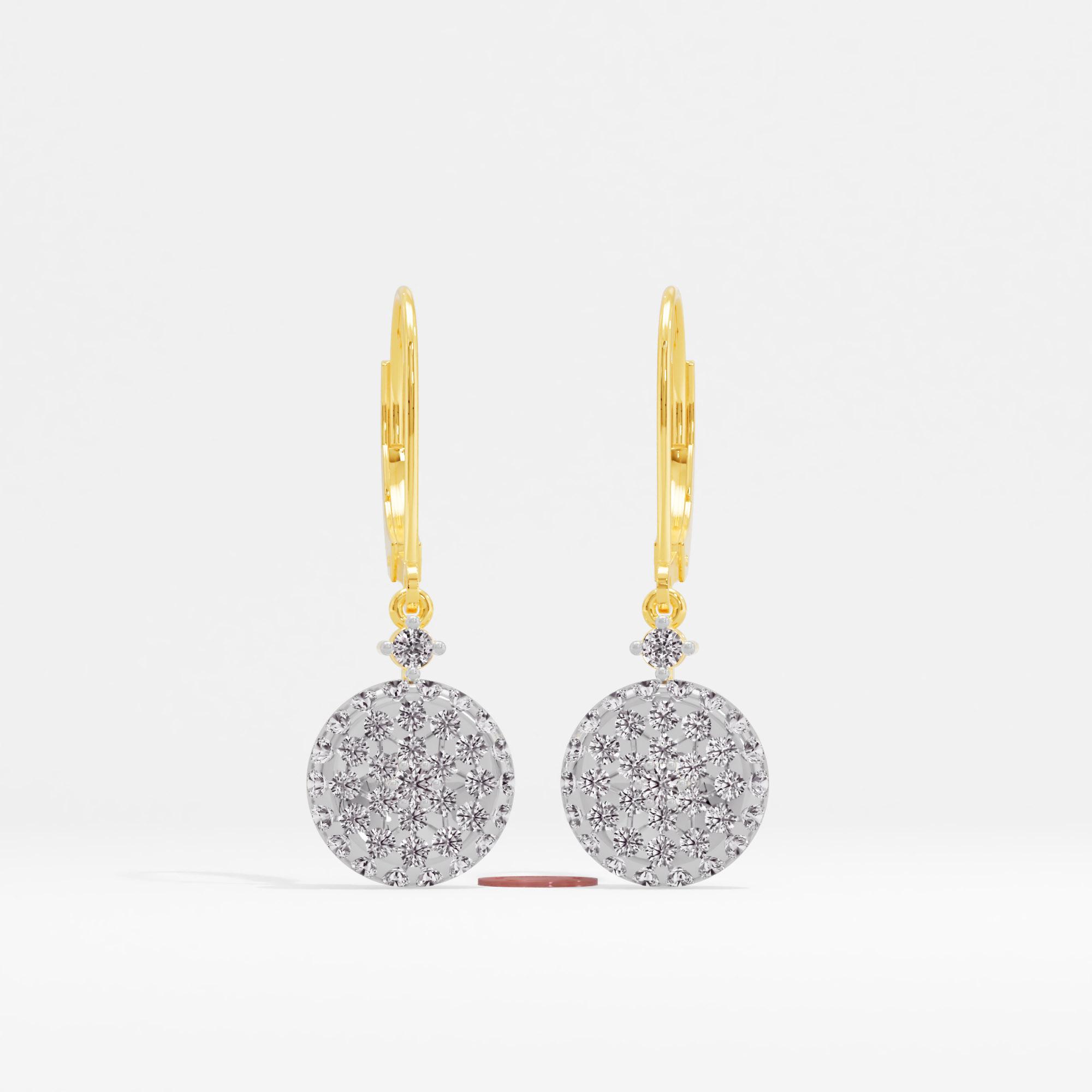 Eclat Sprinkle Cluster Drop Earrings