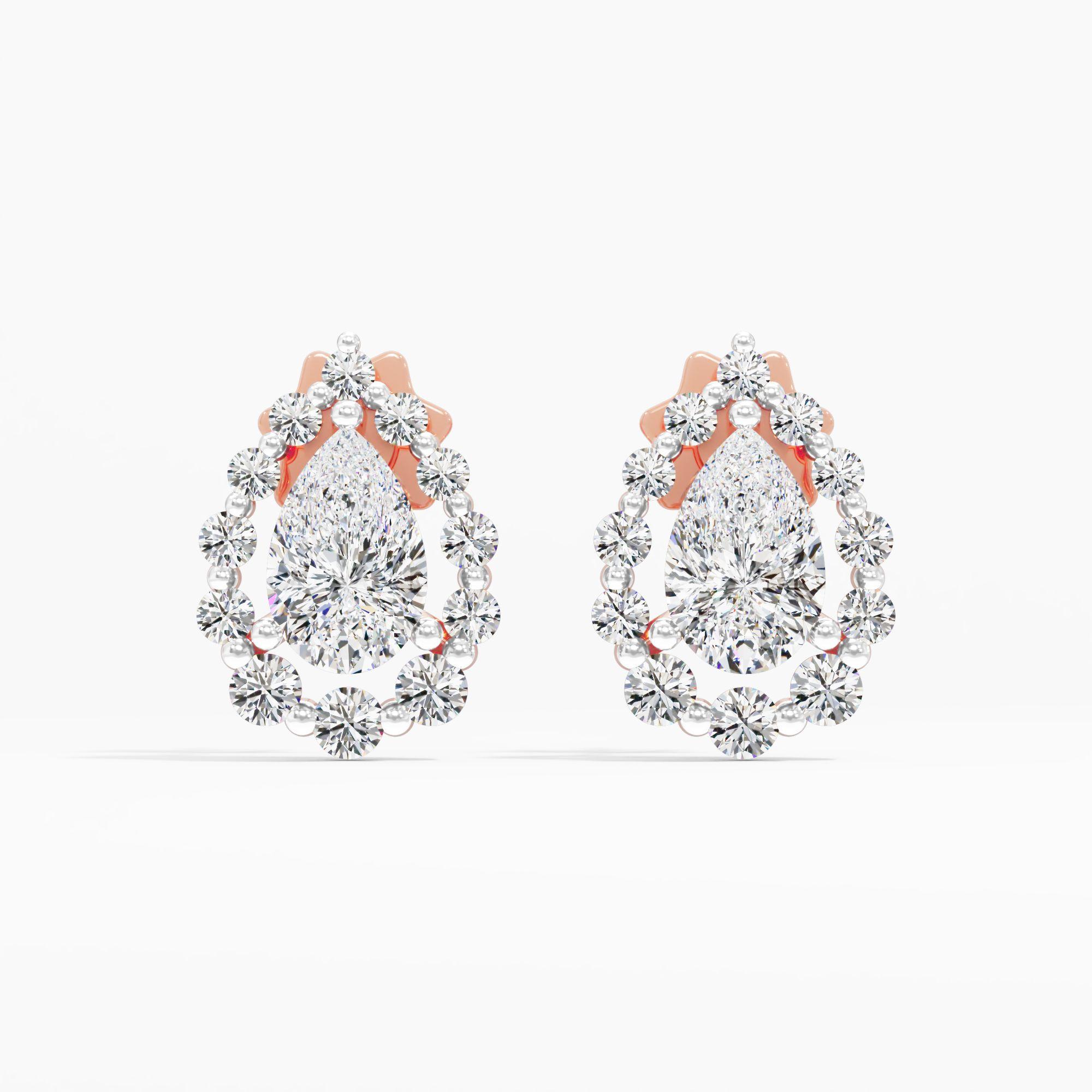 Glimmering Affection Halo Stud Earrings