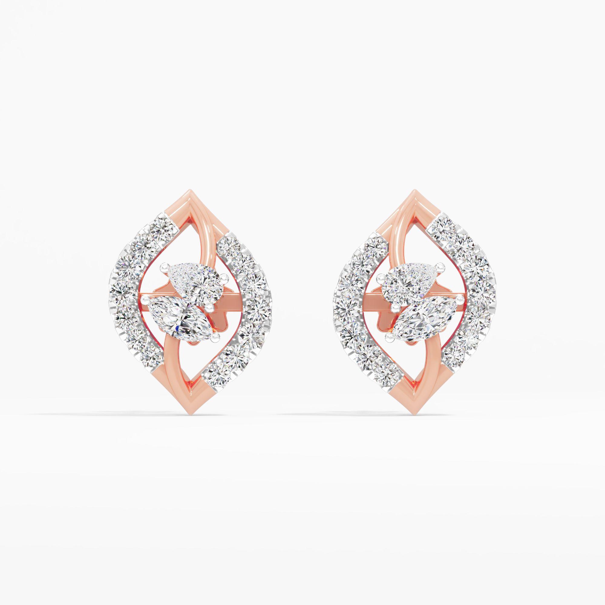 Astral Gaze 2 Stone Stud Earrings